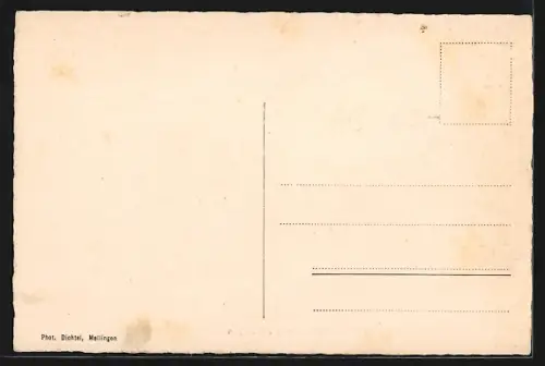 AK Mellingen, Strassenpartie mit Tor