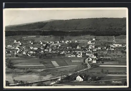 AK Mellingen, Teilansicht mit Strassenpartie