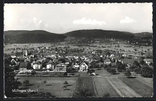 AK Mellingen /Aarg., Teilansicht mit Bäumen
