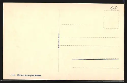 AK Fetan /Unter-Engadin, Teilansicht mit Bergen