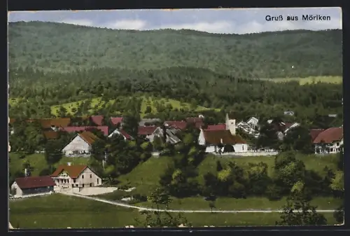 AK Möriken, Teilansicht mit Kirche