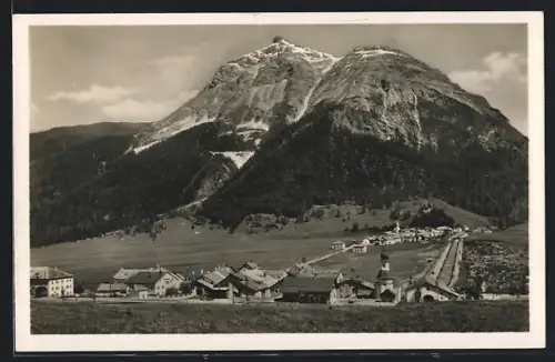 AK Campovasto, Teilansicht und Ponte mit Piz Misaun