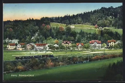 AK Remismühle, Asyl mit Eisenbahn