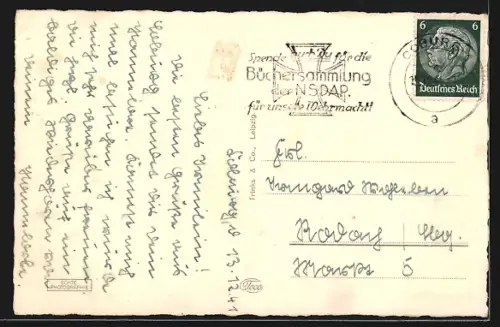 AK Coburg, Marktplatz mit Rathaus