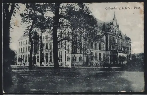 AK Oldenburg i. Gr., Partie an der Post