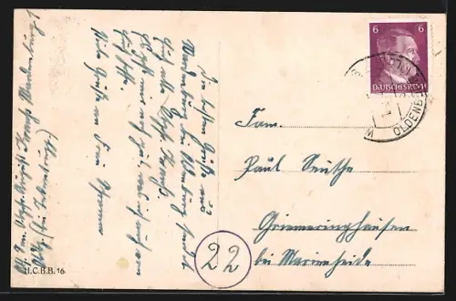 AK Oldenburg i. Oldbg., Cäcilienbrücke