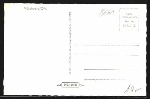 AK Münchberg /Ofr., Wegweiser in der Lindenstrasse