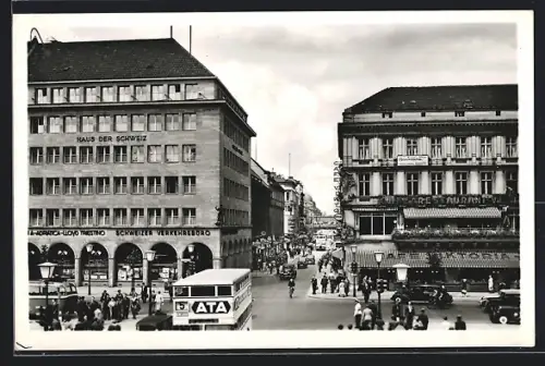 AK Berlin, Friedrichstrasse, Haus der Schweiz, Café Viktoria