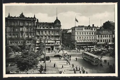 AK Berlin, Unter den Linden, Kranzlerecke