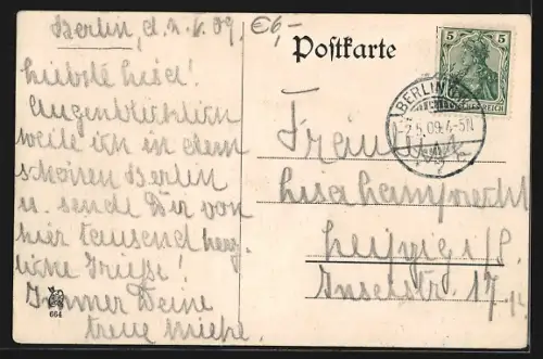 AK Berlin, Victoria Café, Unter den Linden, Ecke Friedrichstrasse