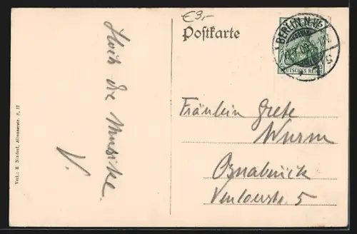 AK Berlin, Aufziehen der Schlosswache, Unter den Linden