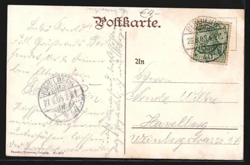 AK Berlin, Unter den Linden, Victoria Hotel