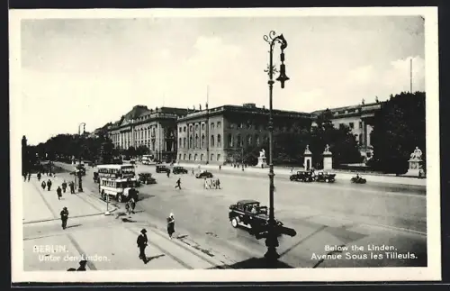 AK Berlin, Strasse Unter den Linden