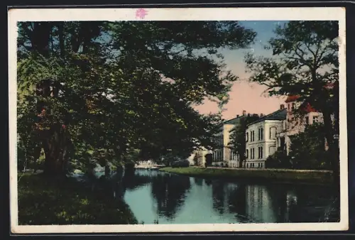 AK Oldenburg / Gr., Schlossgarten und Elisabeth-Strasse