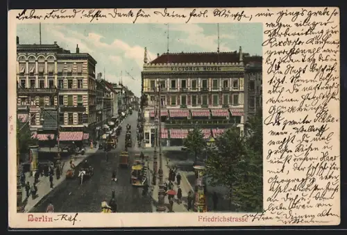 AK Berlin, Friedrichstrasse, Ecke Unter den Linden