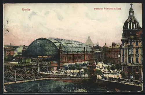 AK Berlin, Bahnhof Friedrichstrasse
