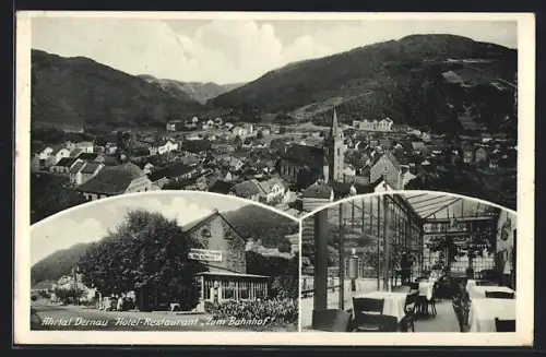 AK Dernau /Ahrtal, Hotel-Restaurant Zum Bahnhof, Bes. Max Hoenig