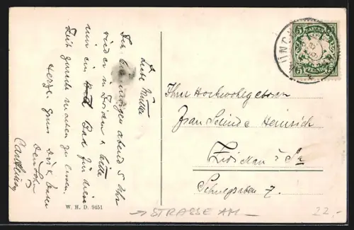 AK Münchberg i. Bayern, Strasse am Anger