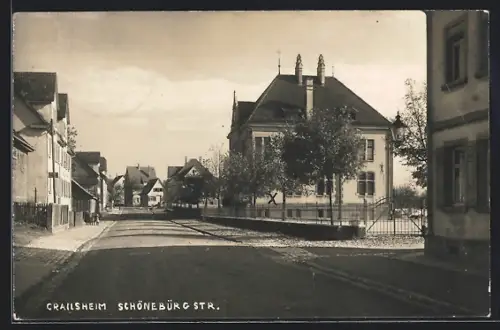 AK Crailsheim, Partie in der Schönebürgstrasse