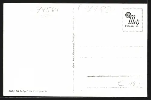 AK Crailsheim, Wilhelmstrasse mit Geschäft von Fritz Reuter und Automobil