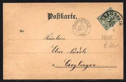 AK Crailsheim, Parkstrasse, Johanniskirche, Bonifaciuskirche und Parkstrasse