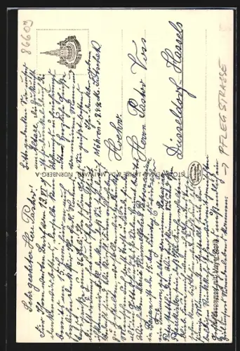 AK Donauwörth, Pflegstrasse im Ort