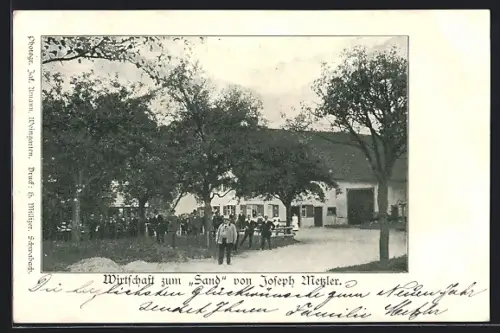 AK Schwabach, Gasthof zum Sand von Joseph Metzler