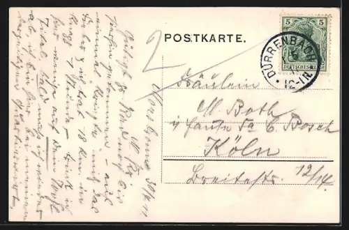 AK Morsbronn, Gasthaus z. Krone, Inh. G. Urban, Denkmal des 32. Thüringer Infant. Regt., Französisches Kürassier-Denkmal