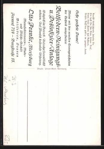 AK Reklame für Zimmermann`s Türkischrote Innletts