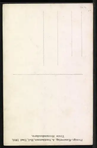 AK Innsbruck, Verzierte Fassade eines prächtigen Hauses