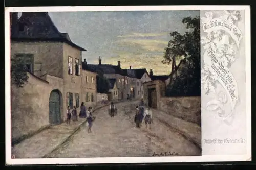 AK Deutscher Schulverein NR 1316: Perchtoldsdorf, Hugo Wolf-Haus