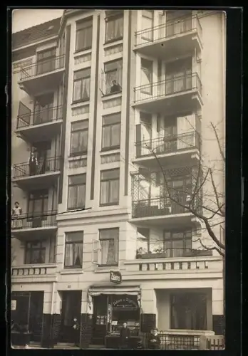 Foto-AK Hamburg-Barmbek, Tabakwaren Heinrich Heitsch in der Steilshooper Strasse 46