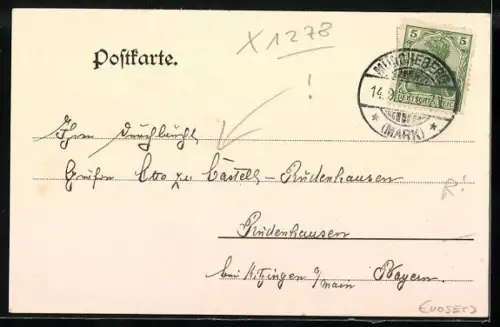 AK Müncheberg /Mark, Partie vor dem Küstriner Tor