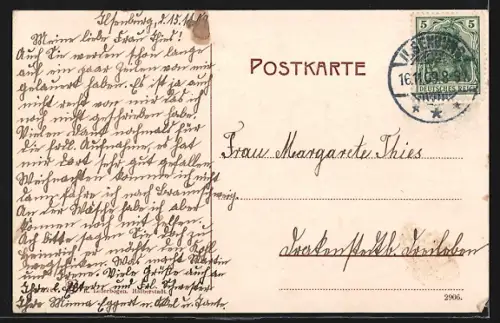 AK Ilsenburg i. H., Blick auf Ort und Berge