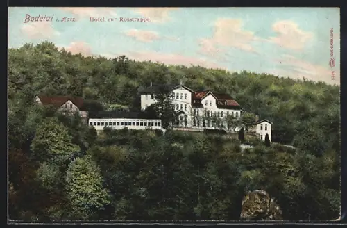 AK Bodetal i. Harz, Hotel zur Rosstrappe