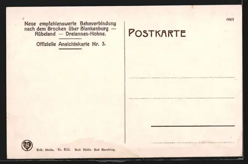 AK Rübeland, Blick auf den Ort und Umgebung