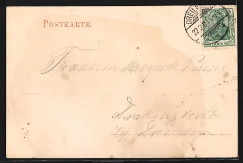 AK Magdeburg, Partie aus dem Königin Luise-Garten