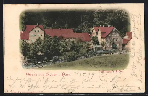 AK Sieber i. Harz, Bethmann`s Hotel