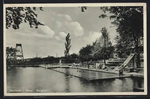 AK Northeim i. Hann., Bergbad mit Rutsche