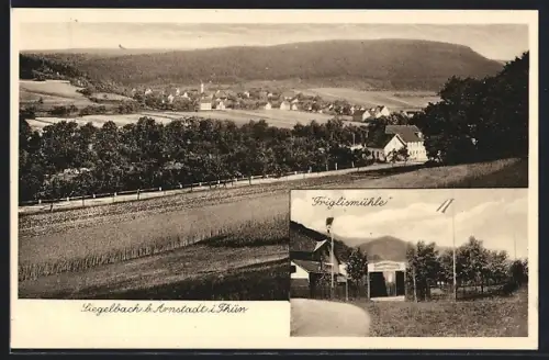 AK Arnstadt i. Thür., Gasthaus Triglismühle, Inh. Ernst Geyerbach