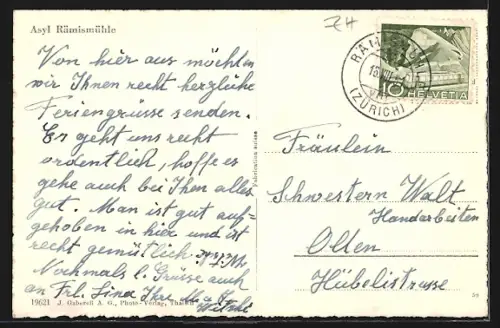 AK Rämismühle, Blick auf das Asyl Rämismühle