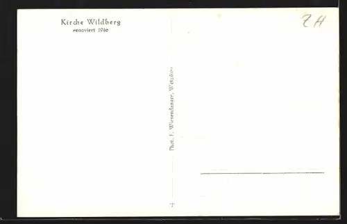 AK Wildberg, Innenansicht der Kirche