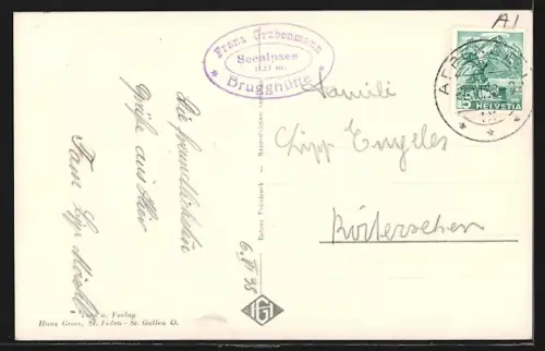 AK Seealpsee, Alphornbläser am Seealpsee