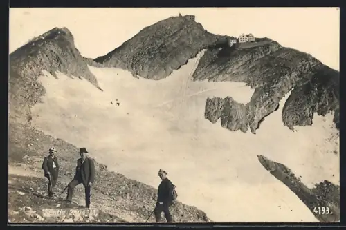 AK Säntis, Wanderer am Gletscher