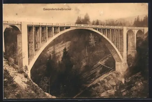 AK Stein /AR, Gmündertobelbrücke über die Sitter