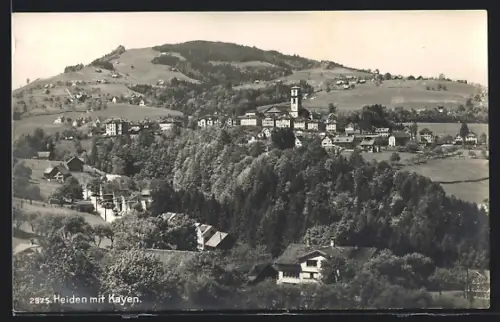 AK Heiden, Ortsansicht mit Kayen