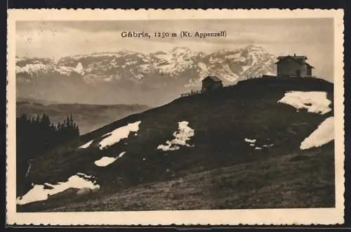 AK Gäbris, Blick auf den Gipfel