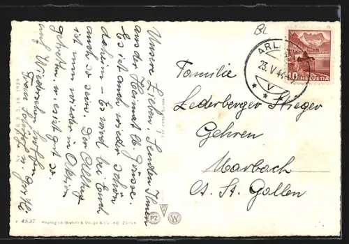 AK Arlesheim, Panorama aus der Vogelschau