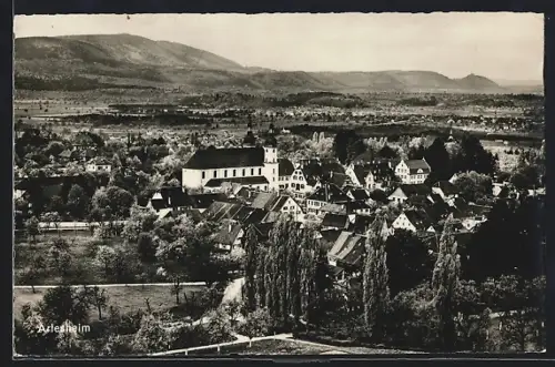 AK Arlesheim, Ortsansicht mit Kirche