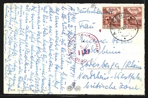 AK Arlesheim, Ortsansicht mit Kirche